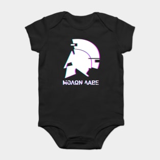 Molon Labe - Aesthetic Glitch Vaporwave Baby Bodysuit